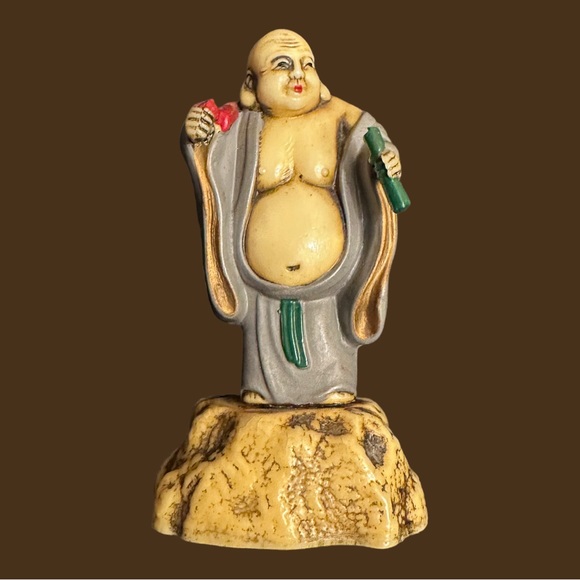 SET OF 7 VINTAGE JAPANESE GODS OF FORTUNE DEITIES FIGURINES - Picture 7 of 12